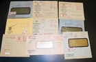 DR, document lot R-letters with free stamps, 33 pieces