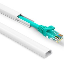 One Cord Cover Wall 153in 9X L17in , Mini Wire Hider, Self-Adhesive Wire Cove...