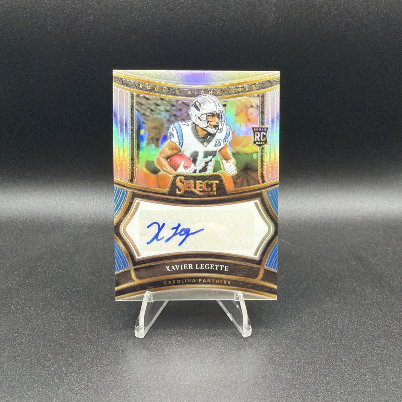 2024 Panini Select Rookie Signatures Xavier Legette #RSP-XLE Silver Prizm /399 
