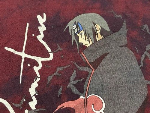 Primitive x Naruto Shippuden Itachi T-Shirt Youth M Medium Tie Dye Red Anime - Picture 8 of 11