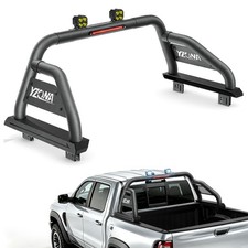 55.9-63.8 Width Adjustable Pickup Truck Bed Sport Roll Bar W Led Brake Lights