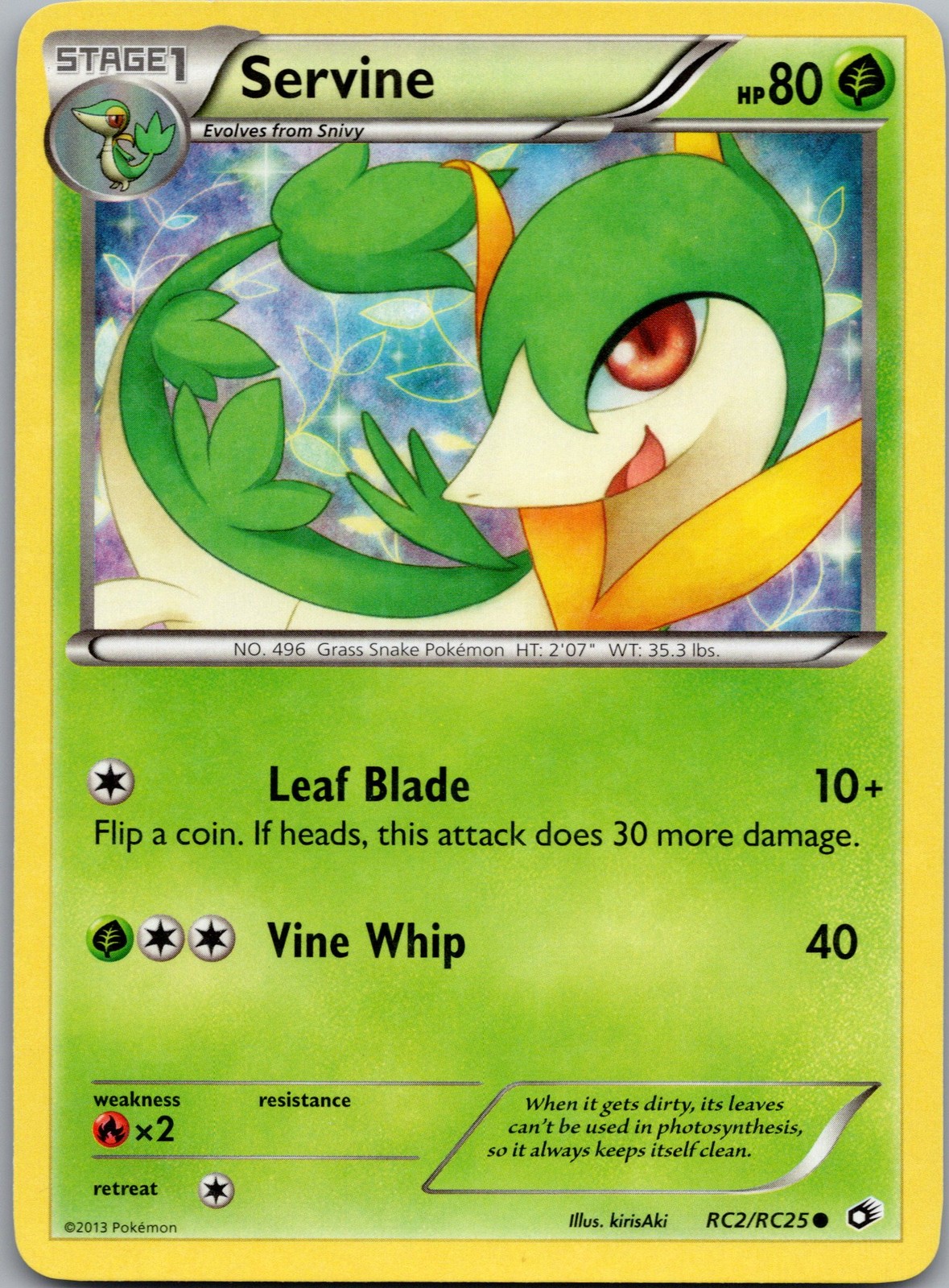 Servine Common Legendary Treasures: Radiant Collection RC2/RC25 NM