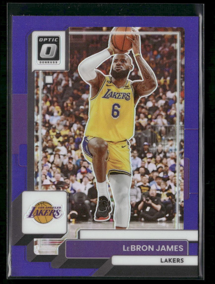 LeBron James 2022-23 Donruss Optic Purple #116 Los Angeles Lakers