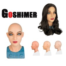 Realistic Silicone Female Face Mask Crossdresser Head Mask For women For Cosplay