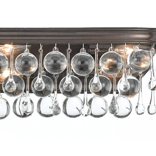 Crystorama Calypso Bronze 23" Wide Crystal Bathroom Light - Picture 4 of 6