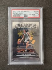 2024 Panini Caitlin Clark Collection On Campus #CC-T2 Target Exclusive PSA 9