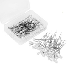 200 Pieces Pearl Head Pins 2.6 Inch Corsage Boutonniere Pins Floral Wedding S...