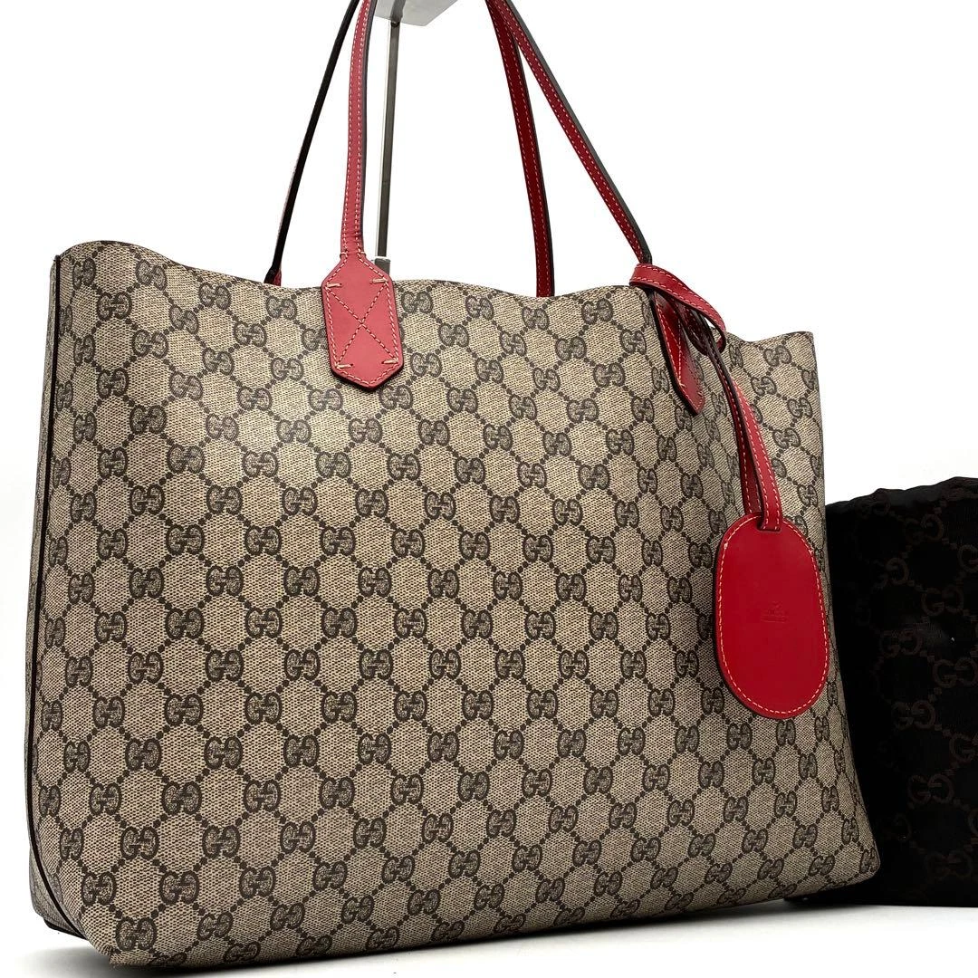 サン Gucci GG Supreme Canvas Exterior Tote Bags & Handbags for Women