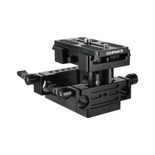 CAMVATE Camera QR Baseplate w/Tripod Mount Plate & 15mm Rod Clamp fr DSLR Cage