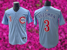 Chicago Cubs - Alex Bregman #3 Light Blue Cool Base Stitched