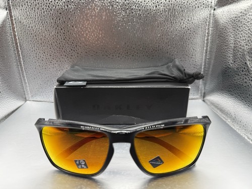 Oakley Sunglasses Sylas OO9448-0560 Black Ink Square Frames Prizm Ruby Polarized