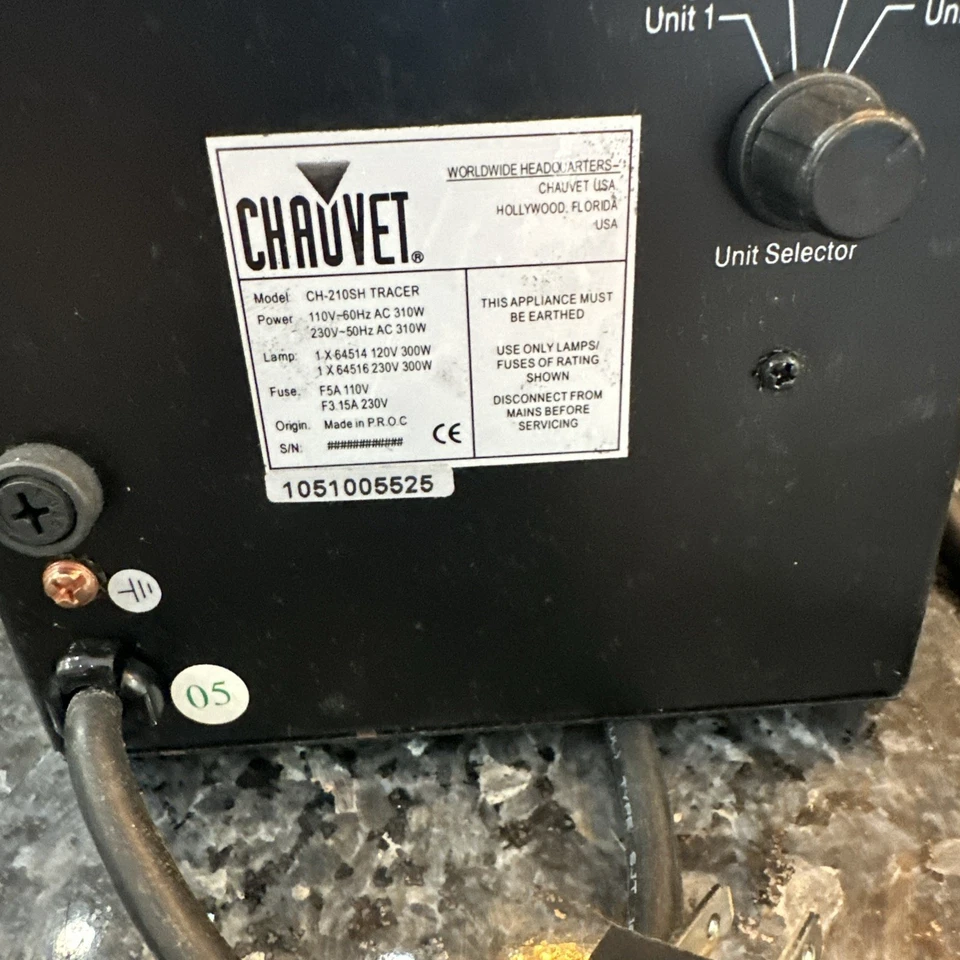 CHAUVET TRACER HEAD DJ EQUIPMENT CH-210SH C - Image 3 of 4