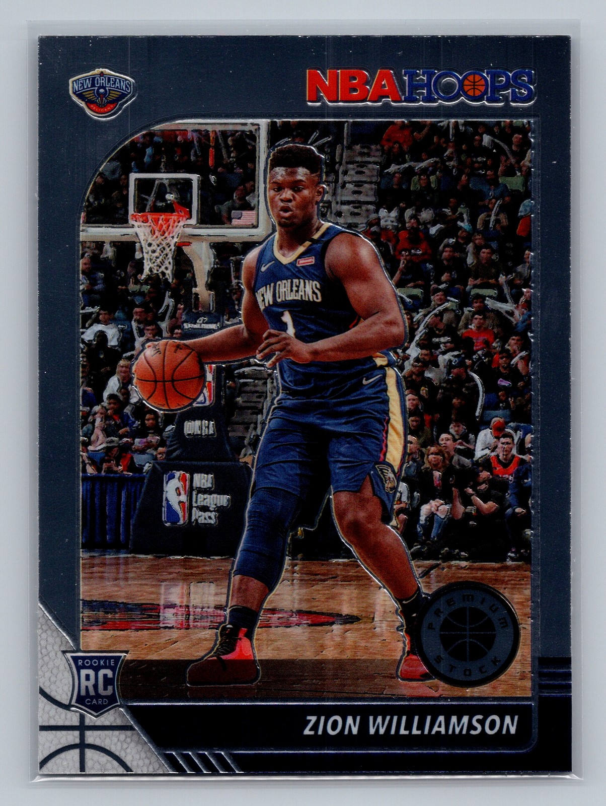 2019-2020 Panini NBA Hoops Premium Stock ZION WILLIAMSON #258 RC Pelicans