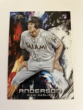 Brian Anderson 2018 Topps Fire Rookie Card #147 Miami Marlins RC