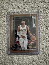 2025 Topps Basketball NBA Flagship Victor Wembanyama Gold /2025 Card #195