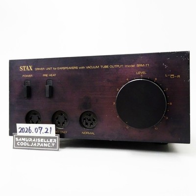 STAX SRM-T1 Driver Unit Speaker Vacuum Tube Output Amplifier Working Confirmed