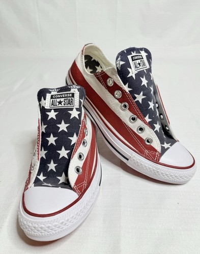 Converse Chuck Taylor USA American Flag Womens 8.5 Ox Canvas Sneaker M3494 - Picture 10 of 12