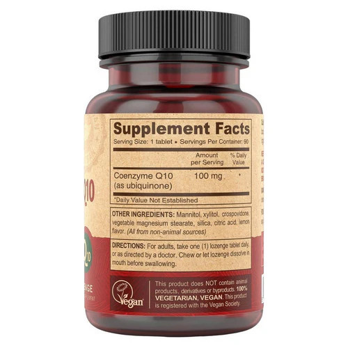 Vegan Coenzyme Q10 90 Tabs 100 mg - Picture 2 of 3