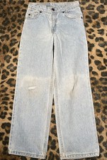 Levi s Jeans Kids Size 9 Relgular Fit 550 Denim Orange Tab Vintage