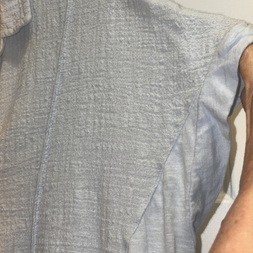Blusa Lucky Brand XL blu misto lino boho senza maniche leggera hippie spiaggia - Foto 6 di 24