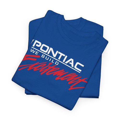 Pontiac We Build Excitement Logo Men's T-Shirts American T-Shirt - Picture 33 of 47