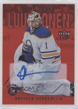 2021-22 Fleer Ultra Rookies Red Rainbow Foil 54/99 Ukko-Pekka Luukkonen Auto um0