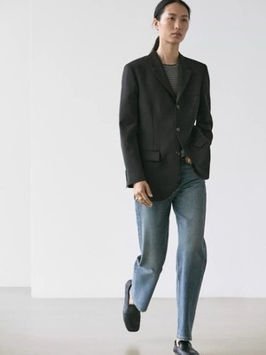 Massimo Dutti Women s THREE-BUTTON WOOL BLAZER Brand New With A Tag Size XS