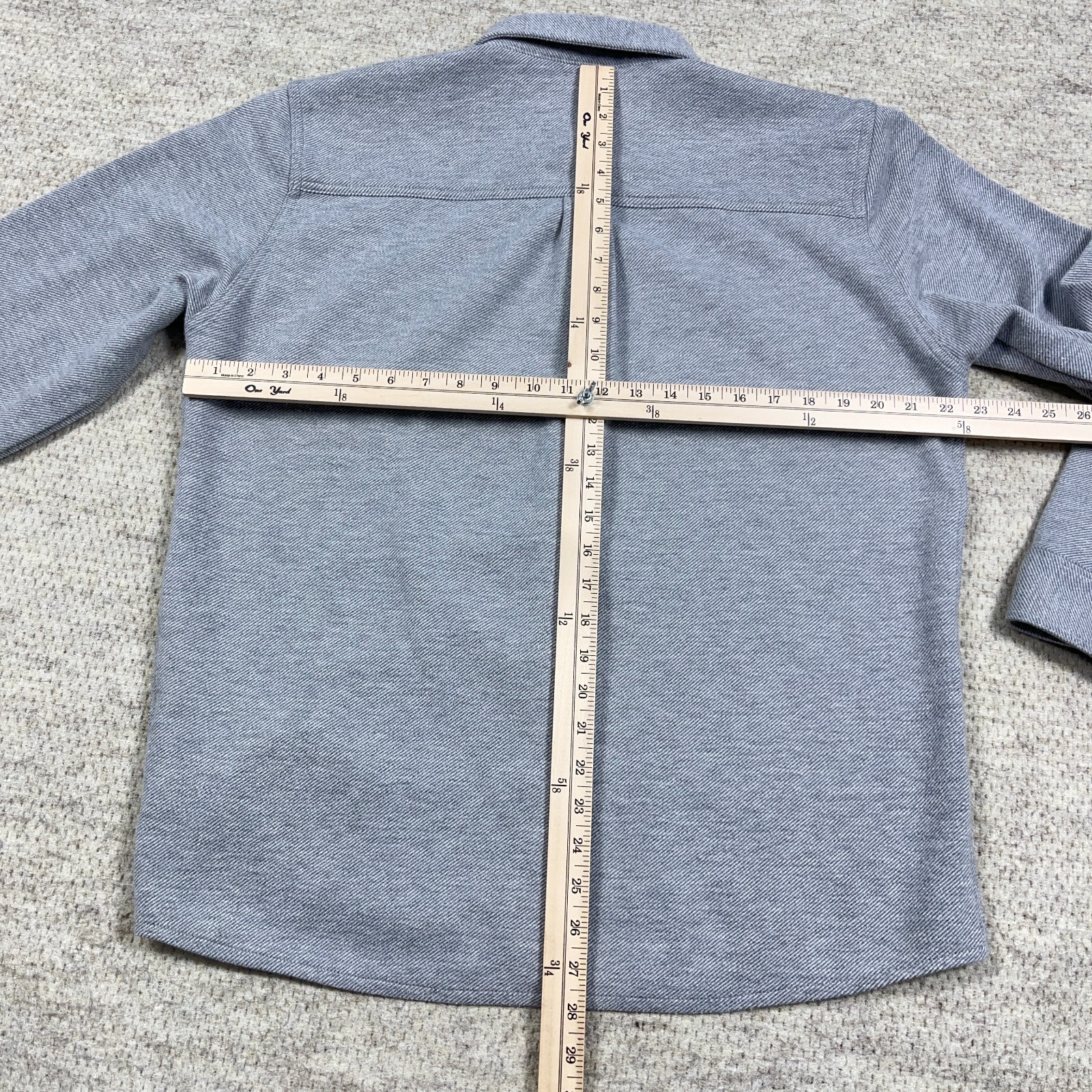 Marine Layer Shacket Men Large Gray Pacifica Over… - image 11