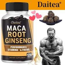 Maca + Ginseng Capsules - 120 capsules - Maintain healthy hormone regulation