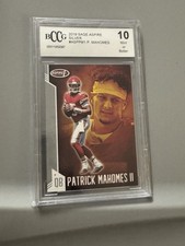 2019 Sage Aspire -SILVER- Patrick Mahomes II #ASPPM1 BCCG 10 MINT