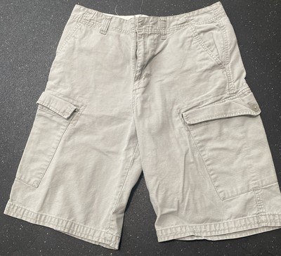 Vans Cargo Shorts Adult 32 Green Embroidered Logo Pockets Skate Grunge Y2K Mens