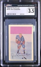 1952-53 Parkhurst #103 Jim Conacher New York Rangers - CGC 3.5 VG+ 
