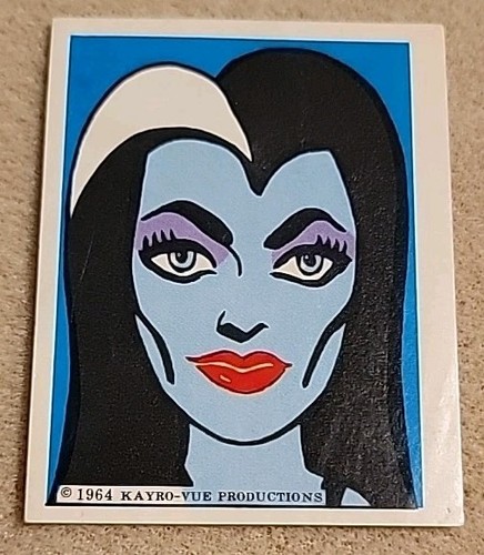 Lily Munster Sticker THE MUNSTERS Blatt Marken USA 1964 Kayro-Vue Productions
