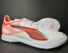 PUMA Ultra 5 Pro Cage Football Soccer Turf White Red Shoes 108173-01 Men s Sz 10
