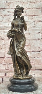 Venus Bronze Statue Rose Goddess Skulptur Figurine Deko Klassisch