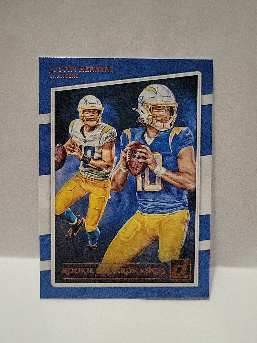 2020 Donruss Rookie RC GRIDIRON KINGS #RGK-JH Justin Herbert Chargers