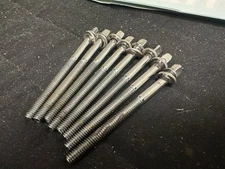 (8) Tama Bass Drum RODS ACCU TUNE Hoops AccuTune YOU GET EIGHT #GF4