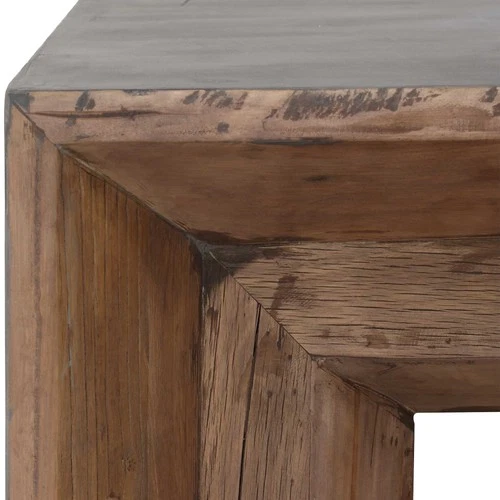 Uttermost 50158 Vail 60"W Wood Top Plywood and Wood Table - Gray / Elm - Picture 2 of 6