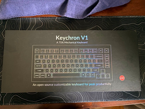 Keychron V1 V1A1 75% Wired Mechanical Keyboard Hot Swap Brown Switches