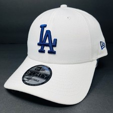 New Era 9FORTY MLB LA Los Angeles Dodgers Mens Strapback White Hat Cap READ
