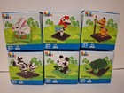 Fun Little Toys Animals Lot 6 Micro Building Blocks Rabbit,Macaw,Panda,& 3 Other