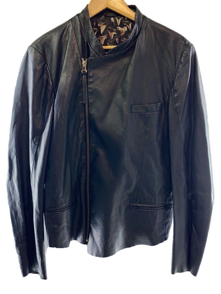 Paul Smith Biker Jacket Double Riders XL Sheep Leather Black
