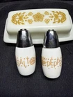 Corelle Vintage Pyrex Butterfly Gold Butter Dish & Salt N Pepper Shakers