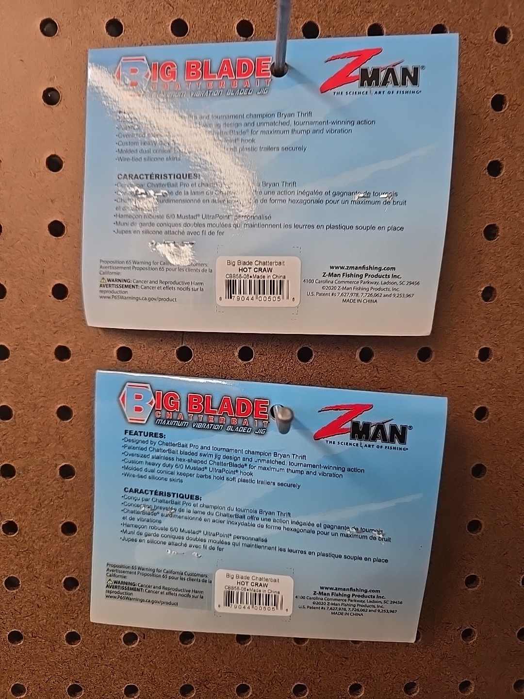 Z Man Bid Blade Chatterbait Lot Of 2- 5/8 Oz  Hot Craw - Image 3