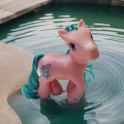 MY LITTLE PONY MON PETIT PONEY MLP HASBRO BUNCHES-O-FUN GLITTER TINSEL  G3 2005