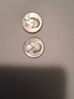 1964 Silver Quarter Lot Of 2 Very Good Condition. 90% Silver