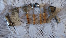 Vintage Barware Some Bamboo Handled 7 Piece Set Bar Utensils Tools Made in Japan