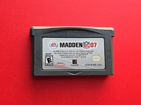 Madden NFL 07 Game Boy Advance Nintendo GBA Football Authentic Seahawks