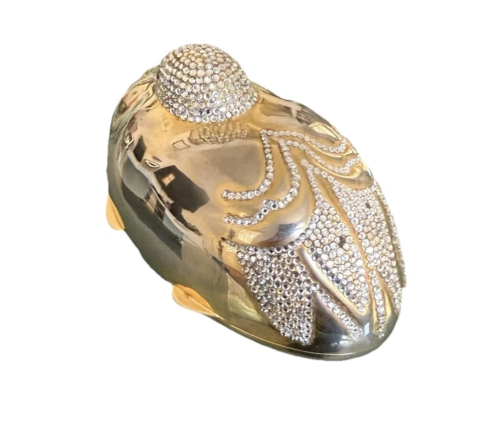 Bolso de Mano Judith Leiber Grúa Descansada Cristal Swarovski Chapado en Oro Foto 3 de 4