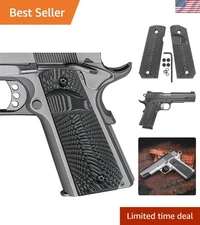 Aggressive Sunburst G10 Grips for 1911 Pistols - Fits Colt, Rock Island, Taurus